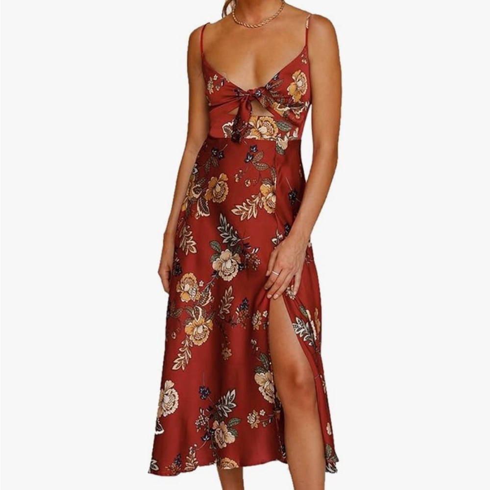 Gold Cream Asymmetrical Sundress